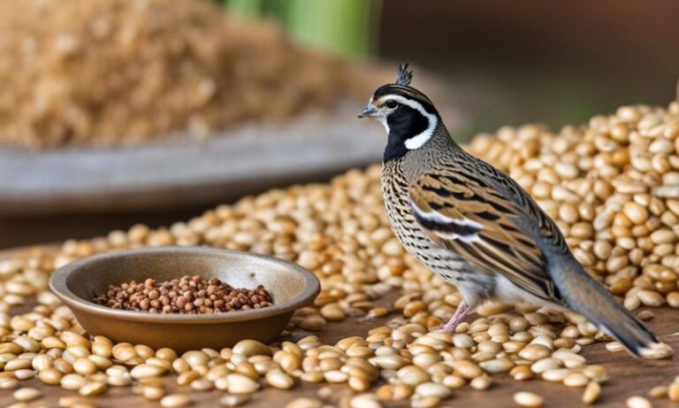 Feeding Quails at Different Stages